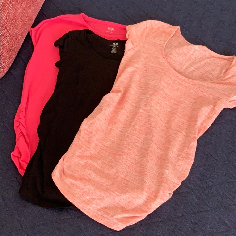 Set of 3 Side Ruched Maternity shirts